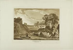 Cardiff Castle from the West, 1776. Creator: Paul Sandby