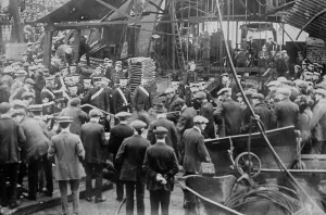 Colliery Prints: Cardiff mine disaster, 1913. Creator: Bain News Service
