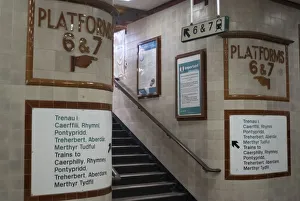 Platform Prints: Cardiff train station, 2009. Creator: Ethel Davies