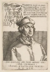 Brandenburg Prints: Cardinal Albrecht of Brandenburg, 1519. Creator: Albrecht Durer