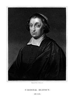 Cardinal David Beaton, Archbishop of St Andrews, (1825).Artist: J Thomson Cardinal David Beaton, Archbishop of St Andrews, (1825).Artist: J Thomson