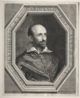 Cardinal Guido Bentivoglio, Papal Nuncio at the Court of Louis XIII. Creator: Jean Morin (French