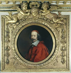 Nanteuil Robert Prints: Cardinal Jules Mazarin (1602-1661)