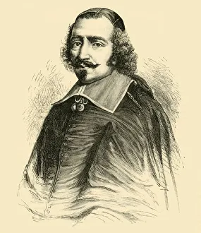 Louis Xiii Prints: Cardinal Mazarin, c1640-1650, (1890). Creator: Unknown