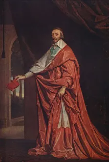 Cardinal Richelieu, 1633-1640, (c1915). Artist: Philippe de Champaigne Cardinal Richelieu, 1633-1640, (c1915). Artist: Philippe de Champaigne