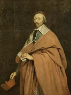 Images Dated 10th December 2014: Cardinal de Richelieu, ca 1639. Artist: Champaigne, Philippe, de (1602-1674)