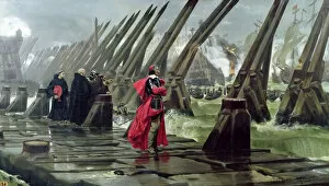 Cardinal Richelieu at the Siege of La Rochelle, 1881
