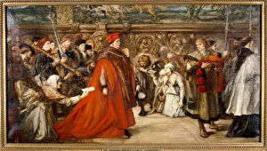 Wolsey Prints: Cardinal Wolsey, Chancellor of England, on his Progress to Westminster Hall, 1887