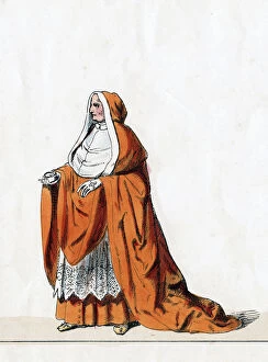 Cardinal Wolsey, costume design for Shakespeares play, Henry VIII, 19th century