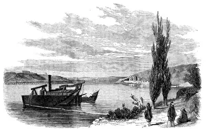 Sevastopol Ukraine Prints: Careening Bay, Sebastopol - sketched by J. A. Crowe, 1856. Creator: J. A. Crowe