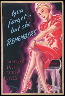 Nationalism Prints: Careless Talk Costs Lives - You Forget