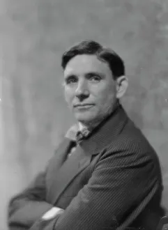 Pinstripe Prints: Carey, W.F. Mr. portrait photograph, 1916. Creator: Arnold Genthe