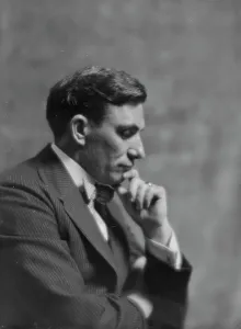 Pinstripe Prints: Carey, W.F. Mr. portrait photograph, 1916. Creator: Arnold Genthe
