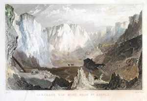 Enormous Prints: Carglaze tin mine, near St Austell, Cornwall, England, c1825, (1837)