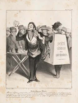 Caricaturana: Pl. 14, Robert Macaire Bookseller (Caricaturana: Pl. 14, Robert Macaire Libraire)