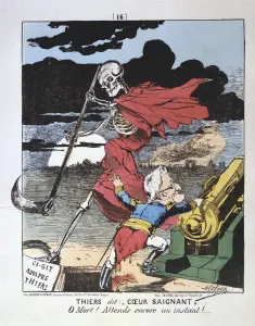 Caricature against Adolphe Thiers, 1871