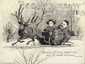 Passenger Prints: Caricature of Mr and Mrs Alexander Macdonald