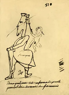 Caricature of Napoleon, 1779, (1921). Creator: Unknown Caricature of Napoleon, 1779, (1921). Creator: Unknown