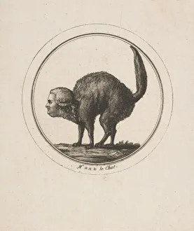 Count Of Provence Gallery: Caricature Showing the Comte de Provence as a Cat, 18th century. Creator: Unknown