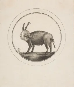 Half Man Prints: Caricature Showing Louis XVI as a Ram, 18th century. Creator: Unknown