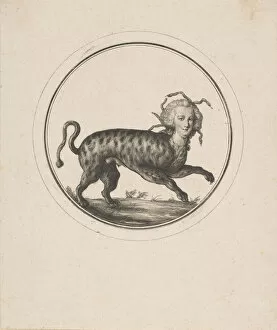 Caricature Showing Marie Antoinette as a Leopard, 18th century. Creator: Unknown