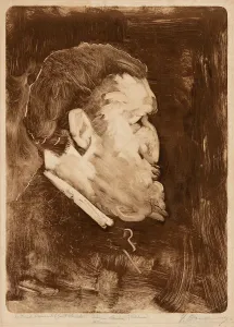 Duvenek Frank Prints: Caricature of William Gedney Bunce, 1883–84. Creator: Frank Duveneck