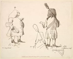 Daniel Collection: Caricatures of Lord Melcombe and Lord Winchelsea, December 22, 1781