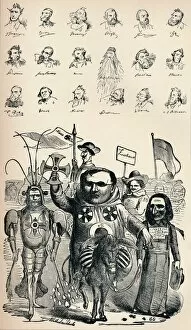 Caricatures of Members of the National Conference at Frankfort and of the Prussian Kreuz-Zeitung P