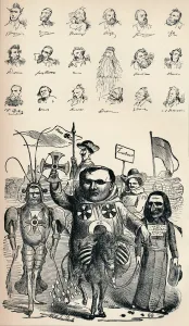 Conference Collection: Caricatures of Members of the National Conference at Frankfort and of the Prussian Kreuz-Zeitung P