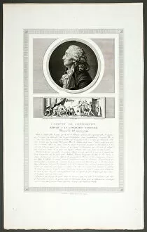 Mathematics Collection: Caritat de Condorcet, Deputy at the National Convention, from Tableaux historiques de... 1798–1804