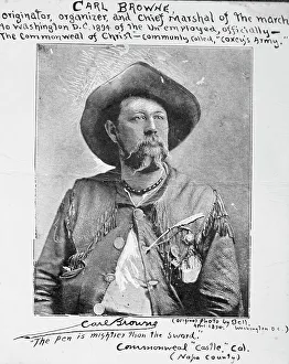 Unemployment Prints: Carl Browne, Organizer of Coxey's Army
