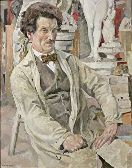 Wilhelmson Carl Prints: Carl Eldh, 1873-1954, artist, 1924. Creator: Carl Wilhelmson
