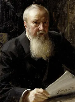 Zorn Anders Prints: Carl Fredrik Liljevalch, 1837-1909, 1906. Creator: Anders Leonard Zorn