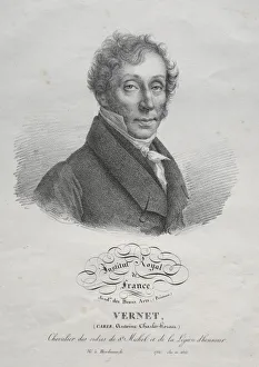 Carl Vernet, c. 1825. Creator: Julien Leopold Boilly (French, 1796-1874)