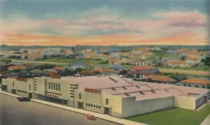Postcard Gallery: Carlos Dieppa Building, Ford, Mercury, Lincoln Service, Barranquilla, c1940s
