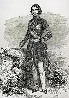 1853 Prints: Carlos Luis of Bourbon and Braganza