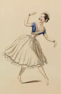 Carlotta Grisi (1819-1899) in the Ballet La Peri by Friedrich Burgmüller, 1843
