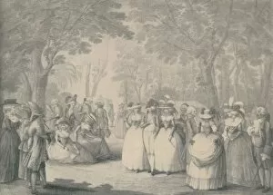 Londoners Then And Now Collection: In Carlton House Gardens, 1760-1820, (1920). Artist: William Dickinson