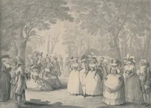 Bunbury Collection: In Carlton House Gardens, 1760-1820, (1920). Artist: William Dickinson