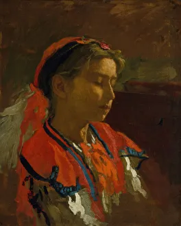 Eakins Prints: Carmelita Requena, 1869. Creator: Thomas Eakins