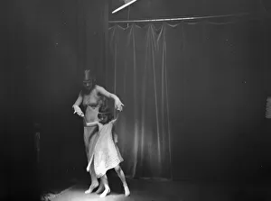 Stage Lighting Prints: Carmen, Miss, with unidentified child dancer, 1917 Creator: Arnold Genthe