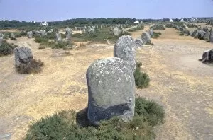Carnac Stones Collection: Carnac, Brittany Alignments at Menez, c20th century. Artist: CM Dixon