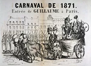 Carnaval de 1871; Wilhelm I of Prussia entering Paris, February 1871