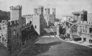 Caernarvonshire Gallery: Carnavon Castle, 1903. Artist: Chester Vaughan