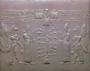 Carnelian cylinder seal of Mushezib-Ninurta, Neo-Assyrian, from northern Iraq, 9th century BC Carnelian cylinder seal of Mushezib-Ninurta, Neo-Assyrian, from northern Iraq, 9th century BC