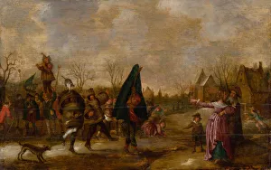 Cheesefare Week Collection: Carnival Procession, c. 1660. Creator: Venne, Adriaen Pietersz. van de (1589-1662)