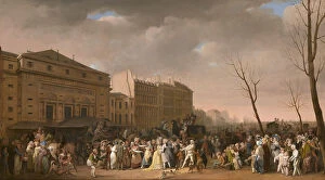 Time Of Day Gallery: Carnival scene, 1832. Creator: Boilly, Louis-Leopold (1761-1845)