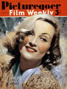 Carole Lombard (1908-1942), American actress, 1940