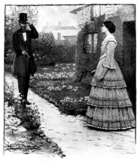 Buckland Arthur Herbert Prints: Caroline: She saw a fine man