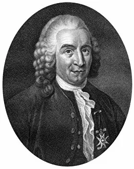 Carl Von Linne Collection: Carolus Linnaeus, 18th century Swedish botanist, physician and zoologist, (1812). Artist: J Chapman